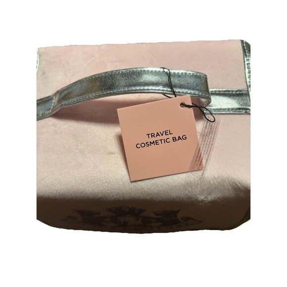 Juicy Couture Light Pink Velour Hanging Organizer Travel Cosmetic Bag, Makeup - Picture 3 of 5